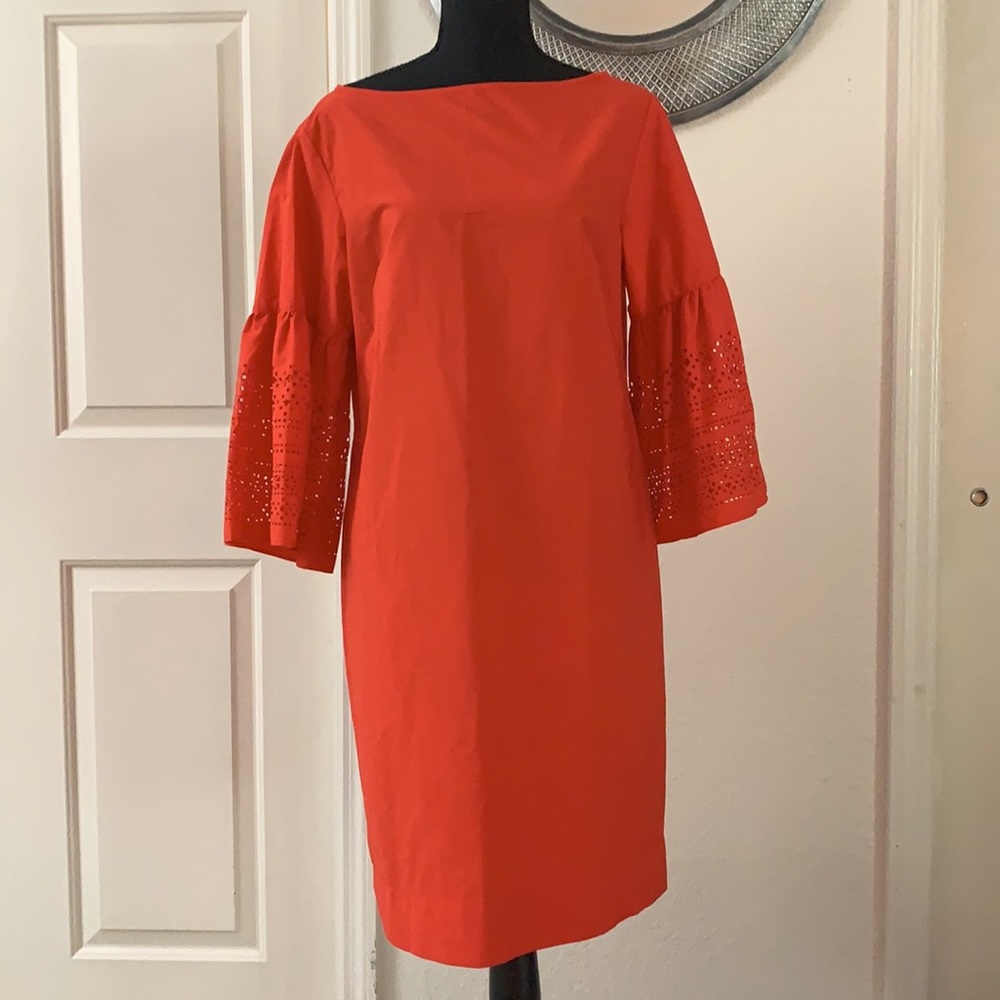 NWT RL Eyelet Bell Sleeve Size 6 Dress